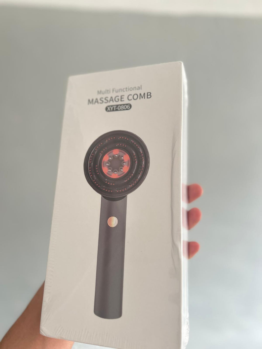 Brosse de massage Lumière rouge 3en 1 - فرشاة الشعر بالضوء الأحمر 3 في 1